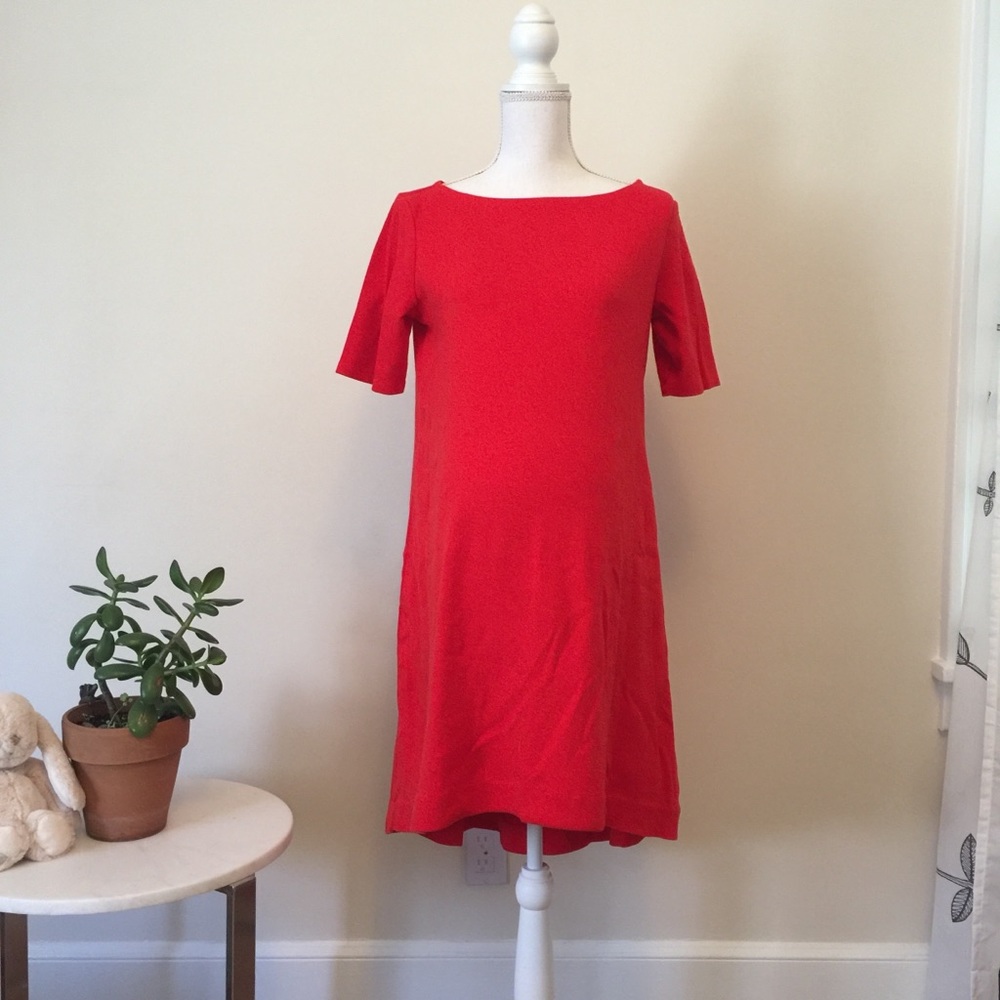 Bright Red maternity dress